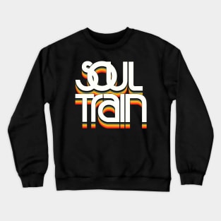 Retro Soul Train Color Black Crewneck Sweatshirt